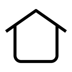 smart home thin icon