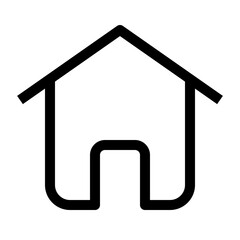 smart home thin icon