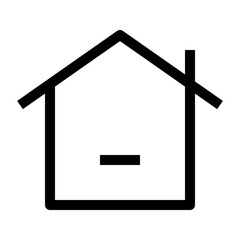 smart home thin icon