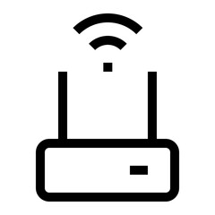 smart home thin icon