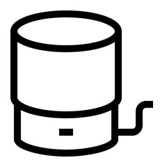 smart home thin icon