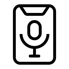 smart home thin icon