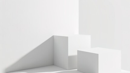 Elevate Your Display with the Minimalist White Cube Display Stand: A Blend of Style and Function. This sleek and simple display stand, featuring the classic white cube design, is not just a piece of f