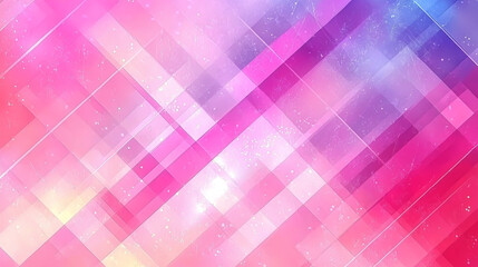 Abstract Pink and Purple Geometric Background with Sparkles and Light Effects