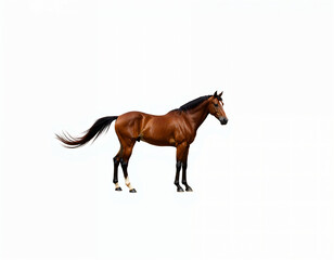 Obraz premium horse on white background