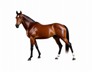 Naklejka premium horse isolated on white background