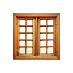 Obraz premium wooden window on transparent background