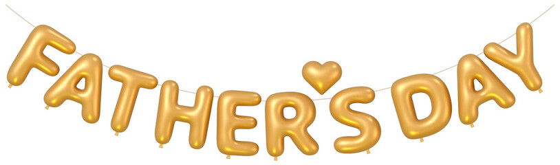 Silver Father's Day Balloon Banner