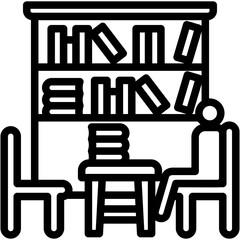 Fototapeta premium Library Icon