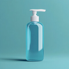 Hand Sanitizer Bottle Design on Plain Background