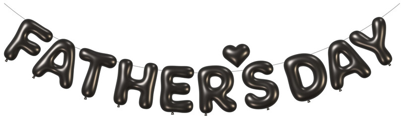 Black Balloon Decoration for Father's Day