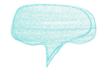 Separate light blue speech bubbles on transparent background.