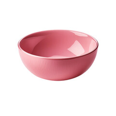 Pink bowl on transparent background