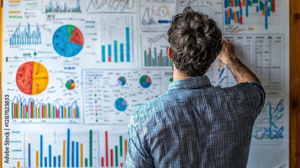 Poster data analysis presentation in a collaborative office insightful concepts revealed