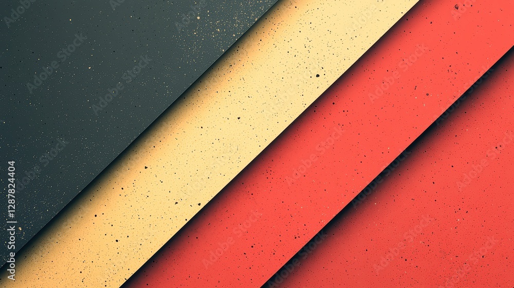 Poster dynamic triangular shapes abstract art digital design vibrant colors close-up modern aesthetics