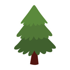 Pine tree clip art, spruce flat icon vector illustration, clip art pine tree, winter trees, clip art, coniferous tree image
