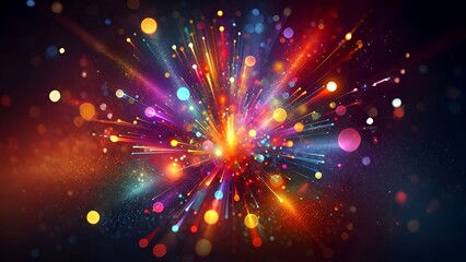 abstract background with colorful bokeh light
