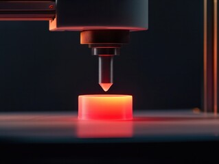 Innovative 3D Printing Technology in Action Modern Workshop High-Resolution Image Controlled Environment Close-Up View