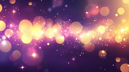 A glowing violet light background with abstract bokeh and light effects