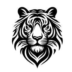 Obraz premium Abstract tiger head graphic design. 