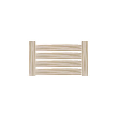 Minimalist wooden slatted fence design