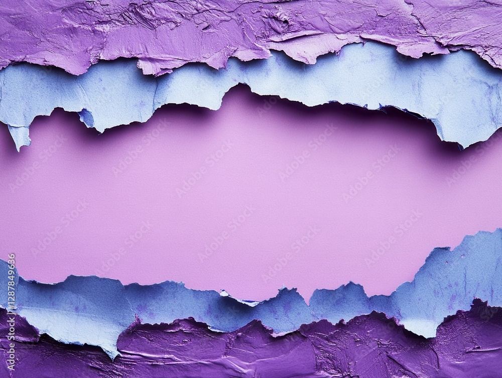 Poster abstract textured background with lilac and purple paint layers creating a rough artistic surface an