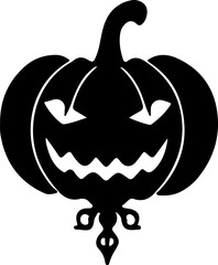 halloween pumpkin isolated on white