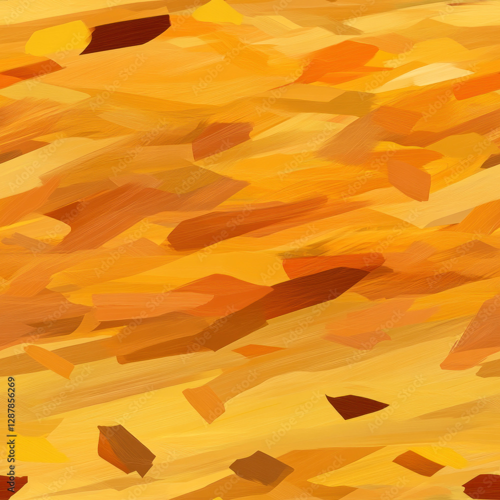 Poster painted surface showing brushstrokes and warm colors creating a textured abstract background