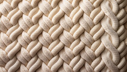 abstract background beige cream cable knit sweater with braid pattern aran print wool knit sweater with 3d decorative pattern close up texture of knitted white christmas sweater perfect background