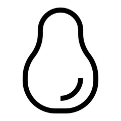 food and fruit thin icon