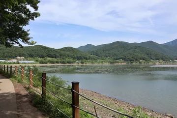 Fototapete 한국 저수지 풍경  © JAEHONG