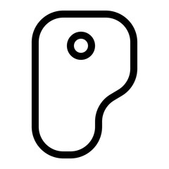 food and fruit thin icon