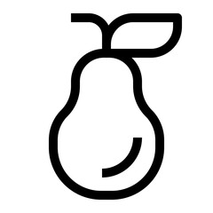 food and fruit thin icon