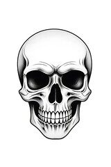 Fototapeta premium Skull with a smile on it