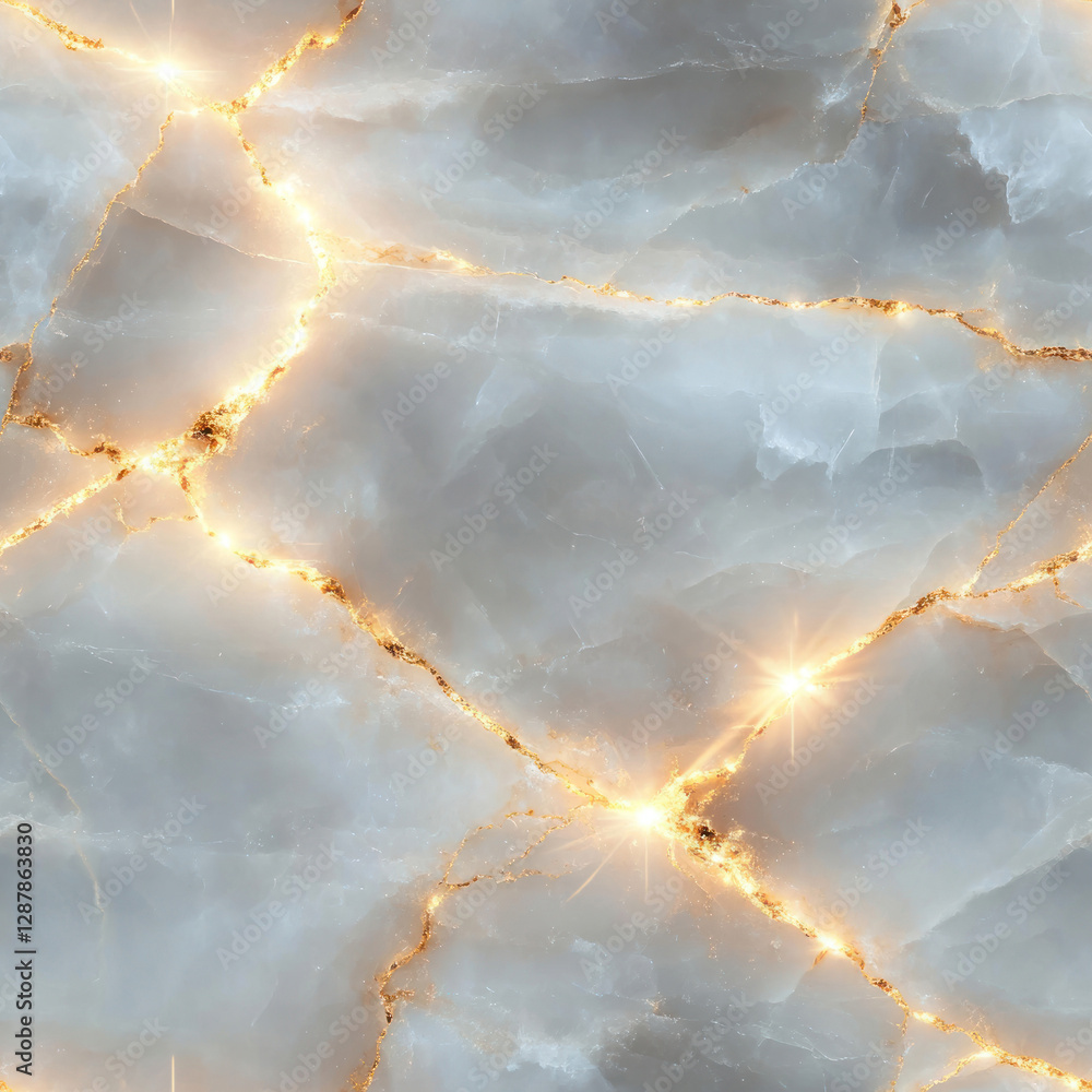 Poster polished stone surface with sparkling veins creates an elegant background texture with depth and lum