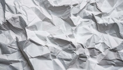 Obraz premium Blank white crumpled paper texture background, wrinkle paper background