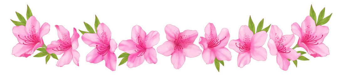 手描きのつつじ