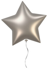 Silver Star-Shaped Balloon Decoration