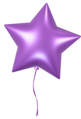 Obraz premium Purple Star-Shaped Balloon Decoration