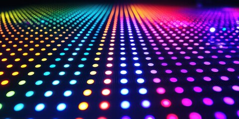 Fototapeta premium LED-inspired pixelated digital glow pattern