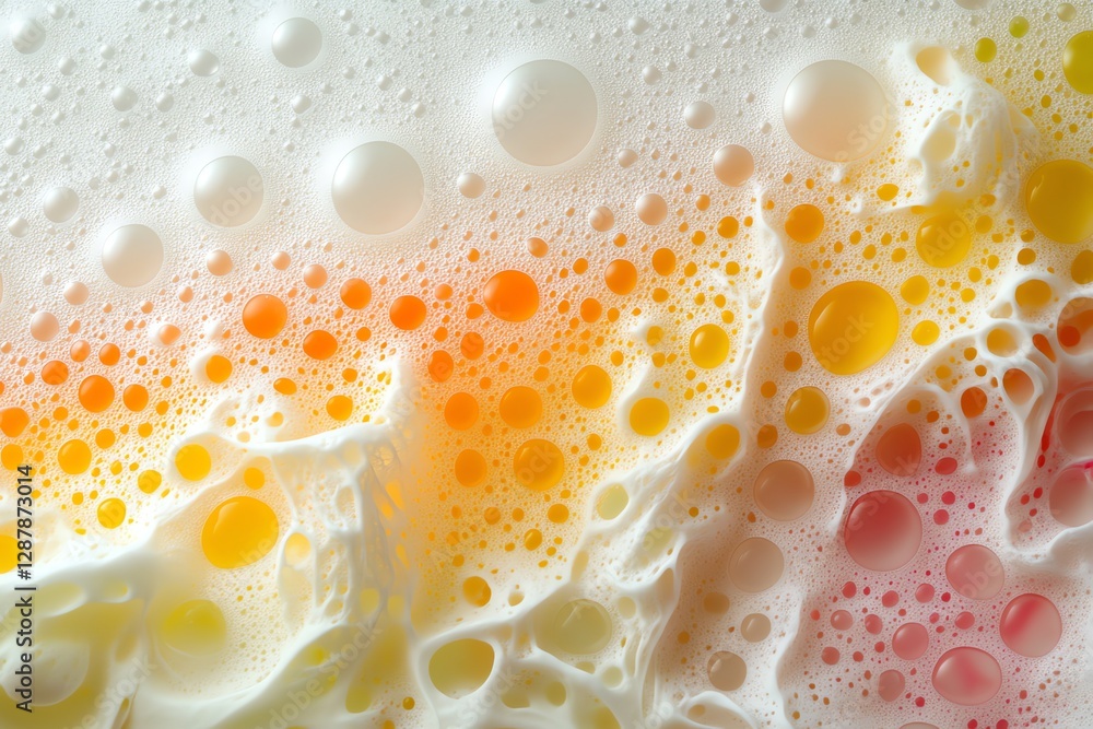 Aufkleber abstract colorful bubbles foam texture background