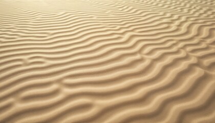 Fototapeta premium Wavy sand dune texture with rippled patterns.