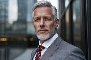 Fototapeta premium Senior Businessman grey hair