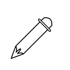 vector illustration of a pencil