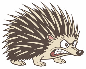 Hedgehog. Angry Hedgehog. Hedgehog head logo silhouette. Sport vector logo Hedgehog, Hedgehog icon, Hedgehog head, vector. illustration of a Hedgehog . Hedgehog 