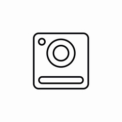 polaroid camera photo icon vector sign
