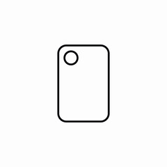 mobile back phone device icon vector sign