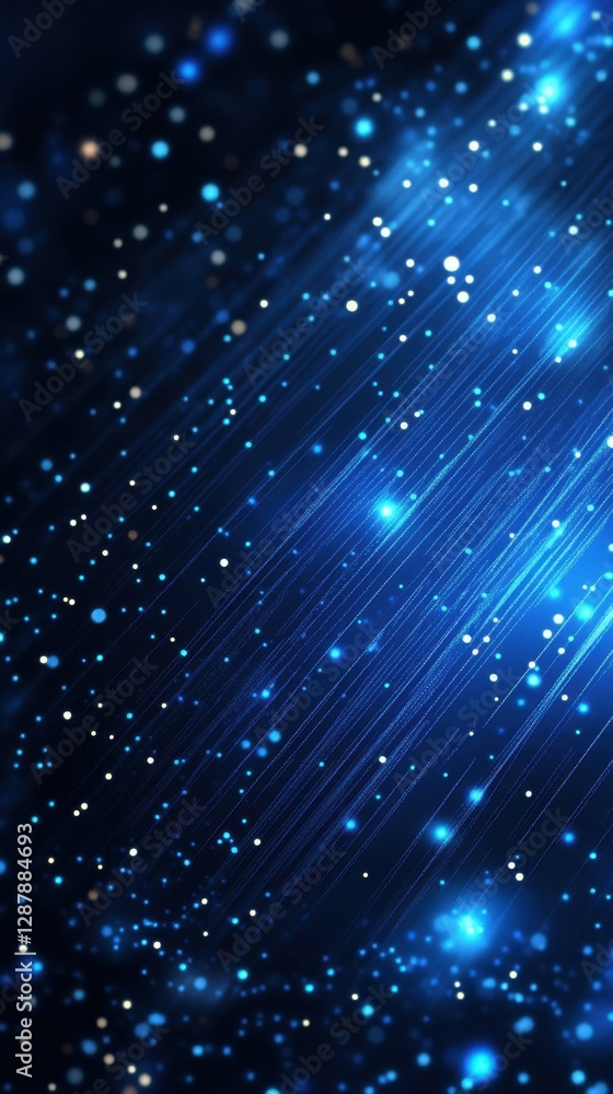Poster a dazzling display of light streaks and bokeh dots creates an immersive, futuristic atmosphere