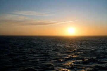 Stunning Sunset Over the Calm Sea – Breathtaking Ocean Serenity