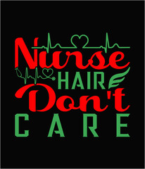 Nurse hair don't care printable cut file.